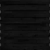 Tuinscherm Horizontaal Zwart Grenen 17 planks 180x180 cm BxH | Geschaafd