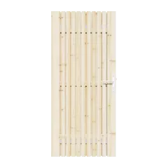 Vuren Rhombus Tuinpoort | Stalen frame met slotkast | 18x45 mm planken