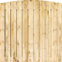 Tuinscherm Grenen 23 planks 180x180 cm BxH | Geschaafd | Verticaal | Toog