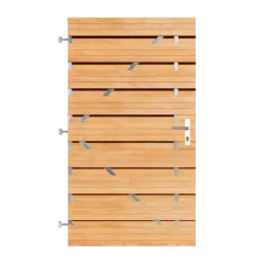 Keruing Horizontale Tuinpoort 100x180 cm | 16x145 mm | 19-planks model